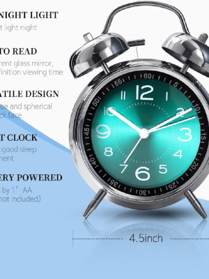 MKYOKO Classic Twin Bell Alarm Clock – Loud & Reliable Wake-Up Solution