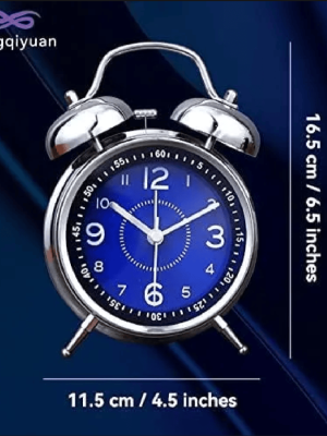 MKYOKO Classic Twin Bell Alarm Clock – Loud & Reliable Wake-Up Solution