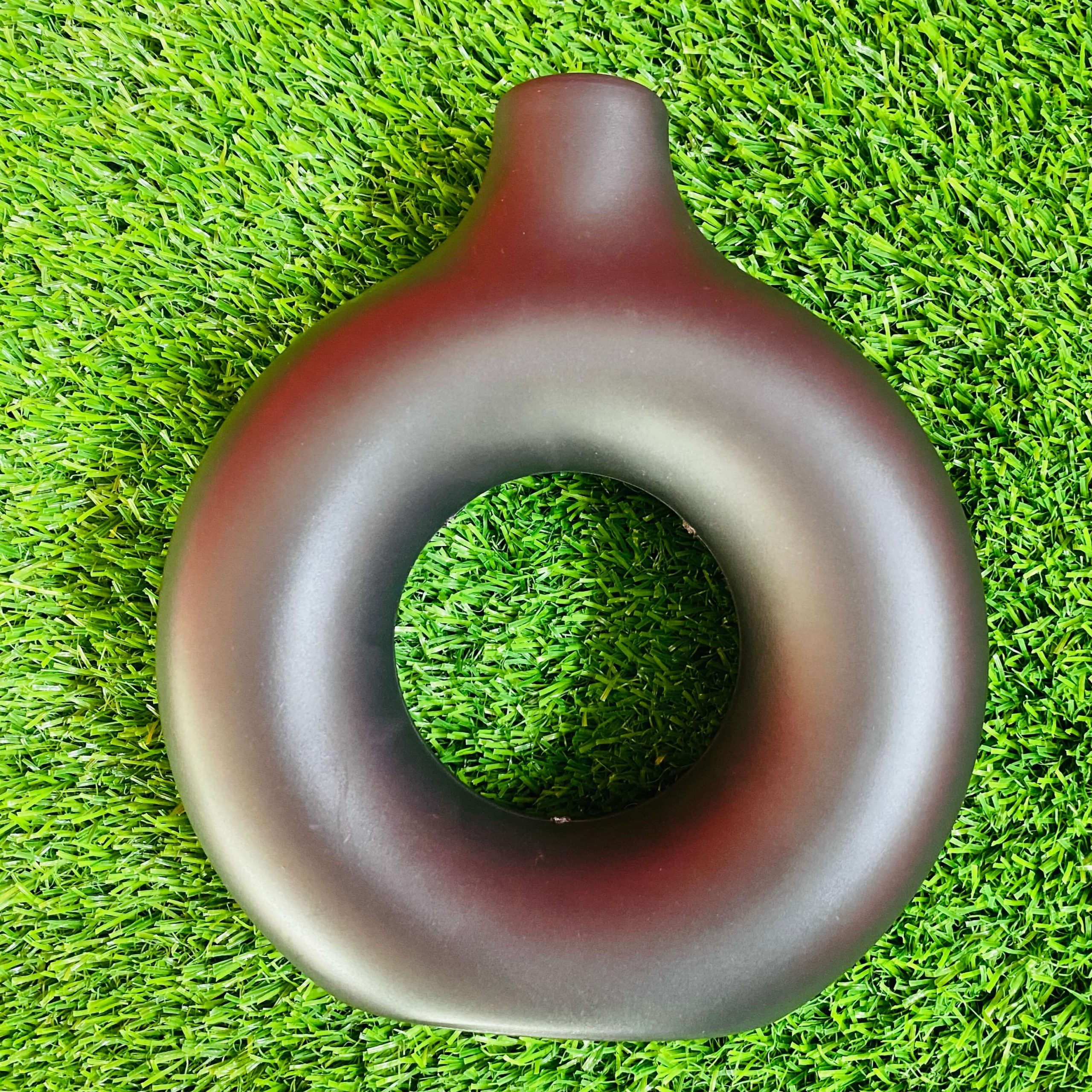 Modern Donut Flower Vase with Artificial Tulip Combo - Image 6