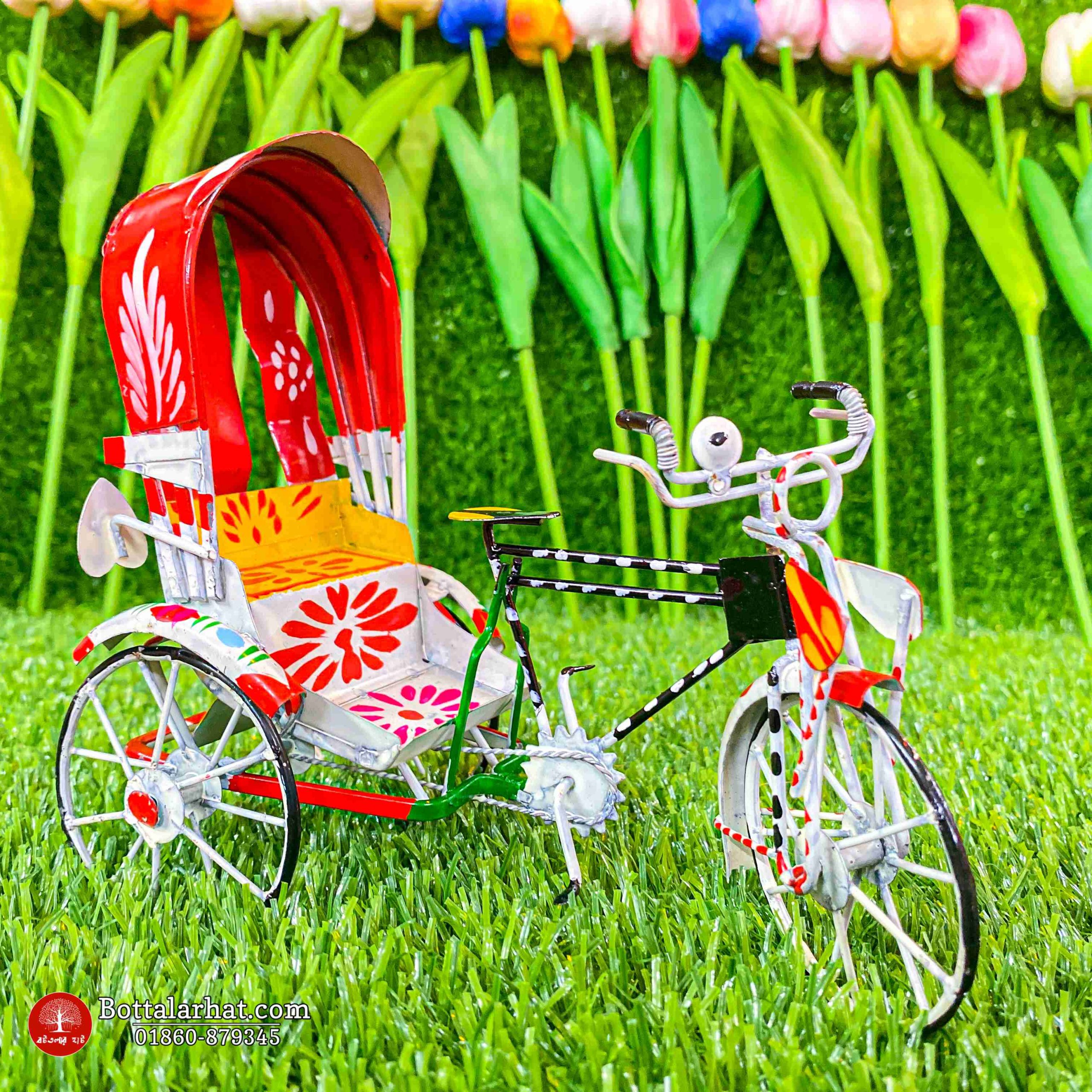 Hand Painted Miniature Mini Rickshaw