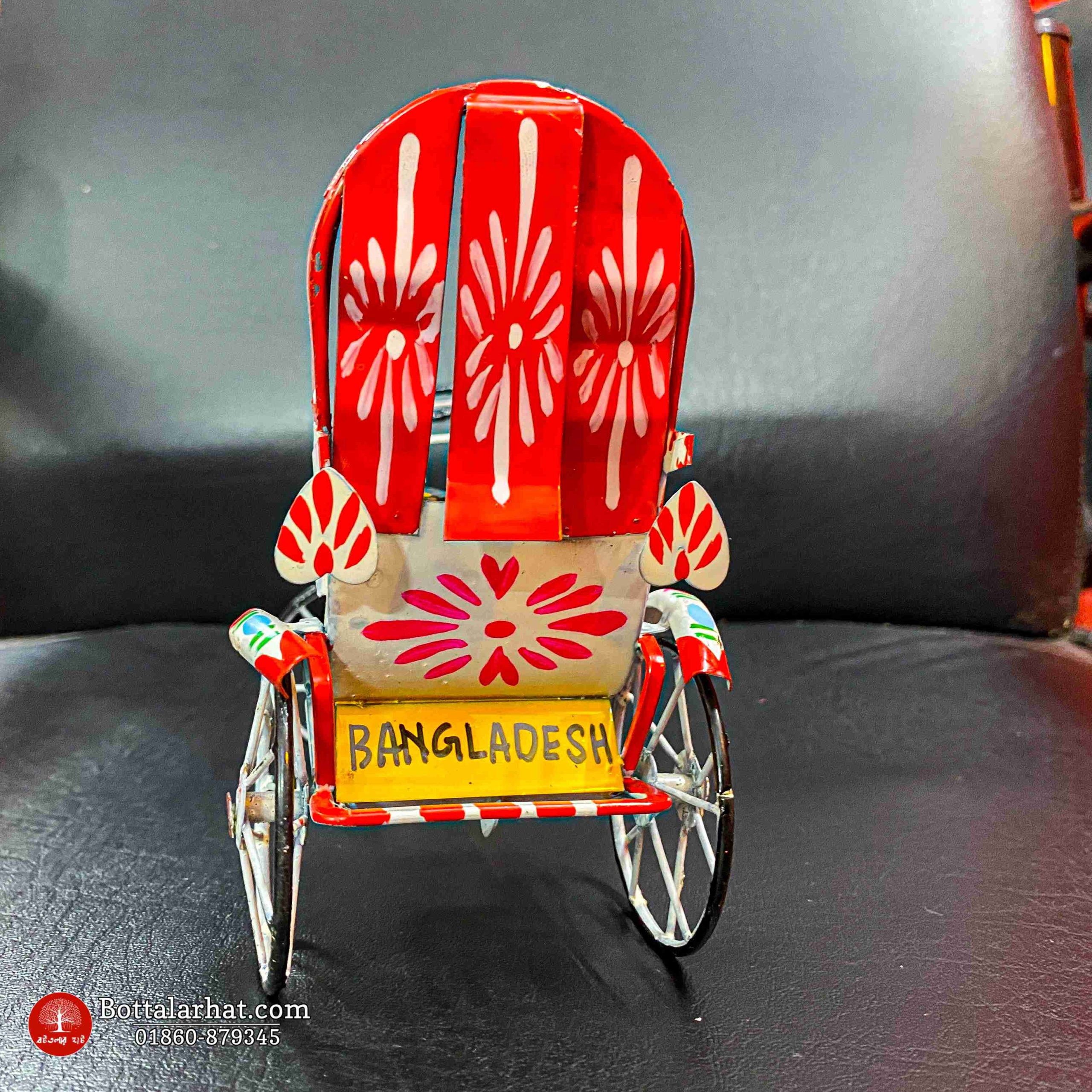 Hand Painted Miniature Mini Rickshaw - Image 5