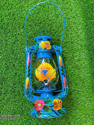 Rickshaw Painted Hurricane Lamp
